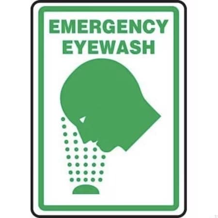 Accuform Emergency Eyewash, Aluma-Lite, 10 in x 7 in MFSD424XL